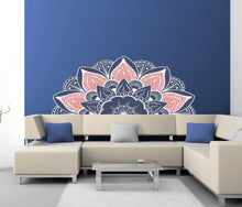 Load image into Gallery viewer, Amazing Home Decor-Half Mandala Wall Decals/Boho Wall Decor/Headboard Sticker/Bohemian Decor/Boho Decal/Home Decor/Mandala Wall-GD484