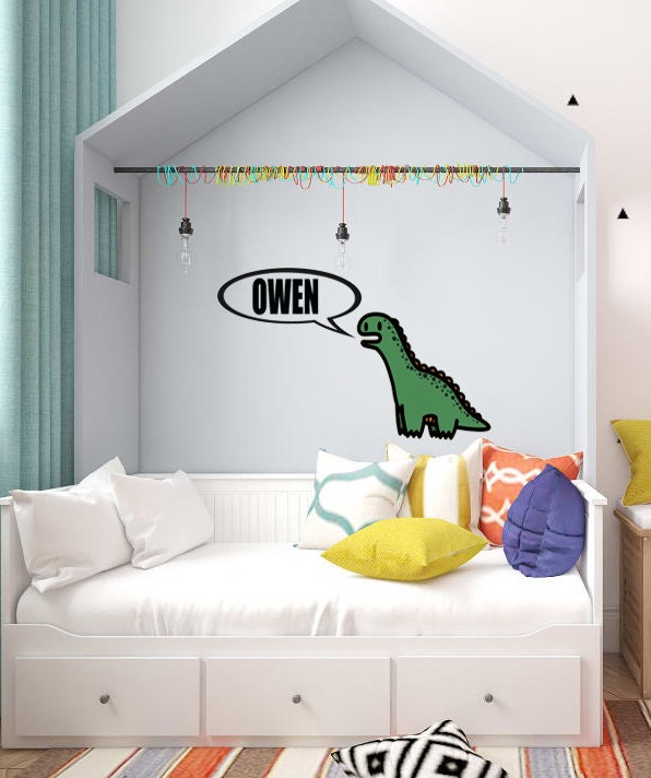 Nursery boys Dino Wall Decal,Dinosaur Wall Decals, Boys Room Wall Stickers, GD407