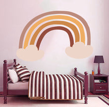 Load image into Gallery viewer, Boho Rainbow Wall Decal Clouds Kids Room Decor, Boho Cloud vinyl sticker, baby stickers, Girl decal, Boy decals-GD508