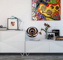 Load image into Gallery viewer, Boho Mandala Heart Wall Decal Bohemian Style Wall Sticker Boho Circle Wall Art, living room decor, boho wall decals for bedroom-GD511