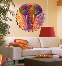 Load image into Gallery viewer, Boho Elephant Mandala Wall Decal, Boho Elephant Mandala Wall sticker, Boho Elephant Mandala wall decor-GD513