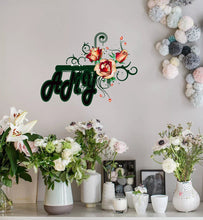 Load image into Gallery viewer, Rose Sticker-Custom Name Wall Decal - Rose Decals for Wall - Peony Rose -Bathroom Flower Decor (wall decals peel and stick) GD429