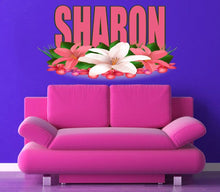 Load image into Gallery viewer, Lilies flower decals for walls, personalized sticker, personalized decal, nursery decal baby boy stickers, baby girl decal GD442
