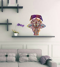 Load image into Gallery viewer, Mandala Elephant Custom name wall decal, personalized sticker, personalized decal, nursery decal baby boy stickers, baby girl decal GD446