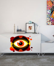 Load image into Gallery viewer, Wall decal art stickers Boho Red Eye mandala, Woman Eyes Wall Decal Make Up Wall Decal Stickers Removable Peel and Stick-GD537