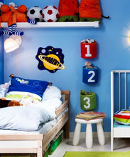 Load image into Gallery viewer, custom name Kids Wall Stickers Universe Space Wall Sticker Large Size Planet Wall Decal Space Wall Decor for Bedroom Classroom- GD453