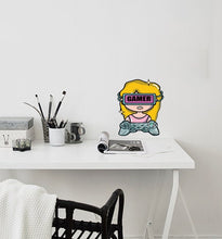 Load image into Gallery viewer, Gamer Girl Vinyl Wall Decal Video Games Joystick Gaming Decor Stickers Mural and Stick Wall Decals Joystick vinyl sticker - GD540