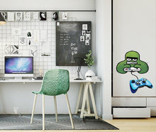 Load image into Gallery viewer, Wall decal Gamer Monster art stickers, Childrens wall sticker Player decor, Joystick vinyl sticker games stickers Computer games decal-GD546