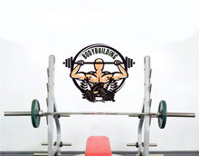 Load image into Gallery viewer, Beast Mode Wall Decal Sign, Barbell Vinyl Sticker Gym Quote Fitness Poster Motivational Decor Gifts Workout Wall Decor Crossfit Wall Art-