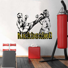 Load image into Gallery viewer, Vinyl Wall Decal Fight Club Kickboxing MMA Fighters Gym Sports Stickers Mural Large Decor, Boxing MMA stickers decal Fight - GD560