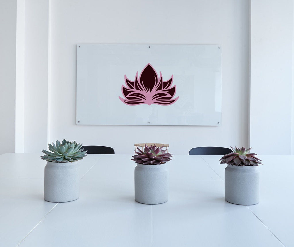 Lotus Flower Wall Decals, Custom Wall Decals, Arts Murals for Bedrooms Living Rooms, Yoga Room, Lotus sticker, Lotus Flower Wall Art-GD563