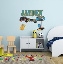 Load image into Gallery viewer, Wall Vinyl Decal Home Decor Art Sticker 3D Personalized Name Boy Girl Gamer Controller Video Game Studio Teen Nursery Play Room decals-GD580