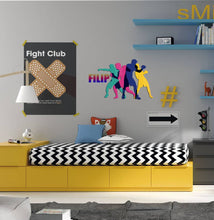 Load image into Gallery viewer, Custom Boxer Wall Decal Personalized Sports Vinyl Sticker Boxing Gym Kids Room Decor, wall decor living room, boho wall decal-GD595