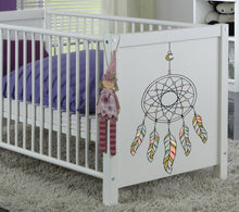 Load image into Gallery viewer, Wall decal art stickers Boho Dreamcatcher, Boho Dreamcatcher Wall Decal, Boho vinyl sticker, baby stickers, baby girl decal-GD485