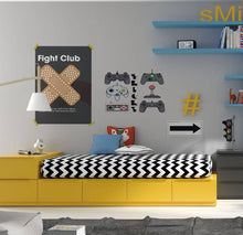 Load image into Gallery viewer, Wall Vinyl Decal Home Decor Art Sticker 3D Personalized Name Boy Girl Gamer Controller Video Game Studio Teen Nursery Play Room Decal- GD612