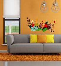 Load image into Gallery viewer, Wall decal art stickers Boho Flowers, Wall sticker Bohemian style decor, Boho Rose vinyl sticker, baby stickers Bouquet decal Boho RoseGD619