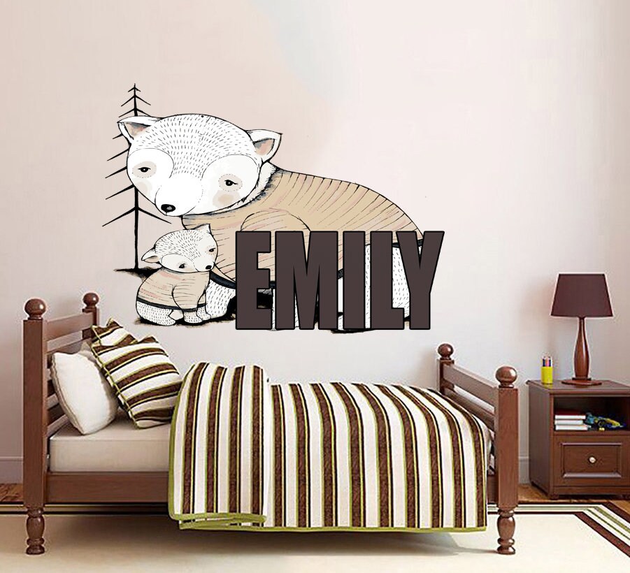 Wall decal art stickers Boho Animals pangolin, personalized sticker, personalized decal, Bohemian style, nursery decal baby stickers, GD634