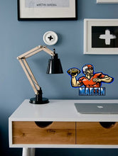 Load image into Gallery viewer, Football Custom name wall decal, Men's Football Champion Peel and Stick Giant Wall Decal, living room decor football decals for boys-GD641
