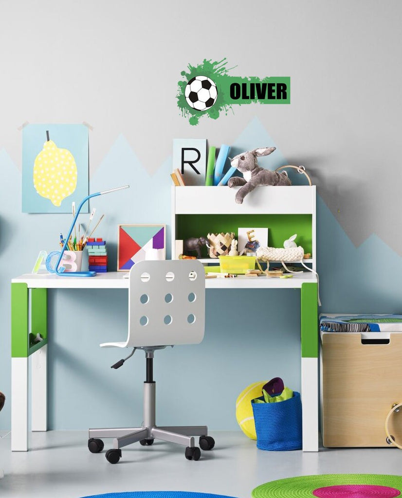 Wall decal art stickers Football, personalized sticker, personalized decal, Soccer stickers, nursery decal baby stickers, art decal-GD652
