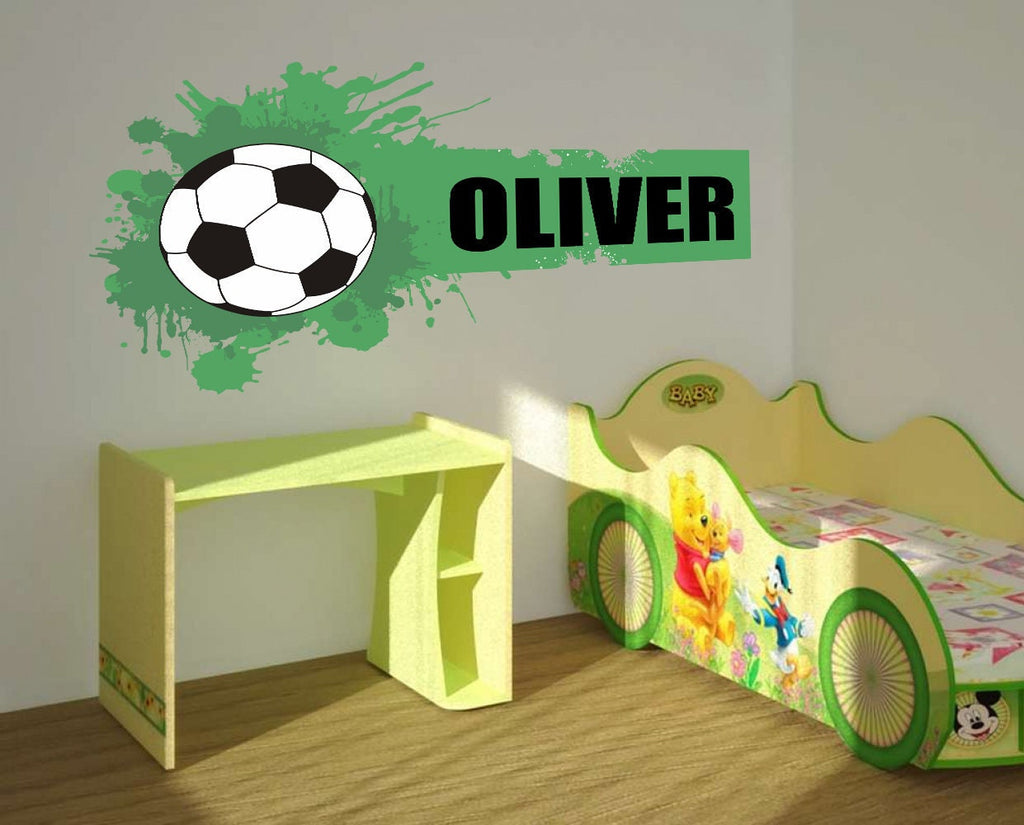 Wall decal art stickers Football, personalized sticker, personalized decal, Soccer stickers, nursery decal baby stickers, art decal-GD652