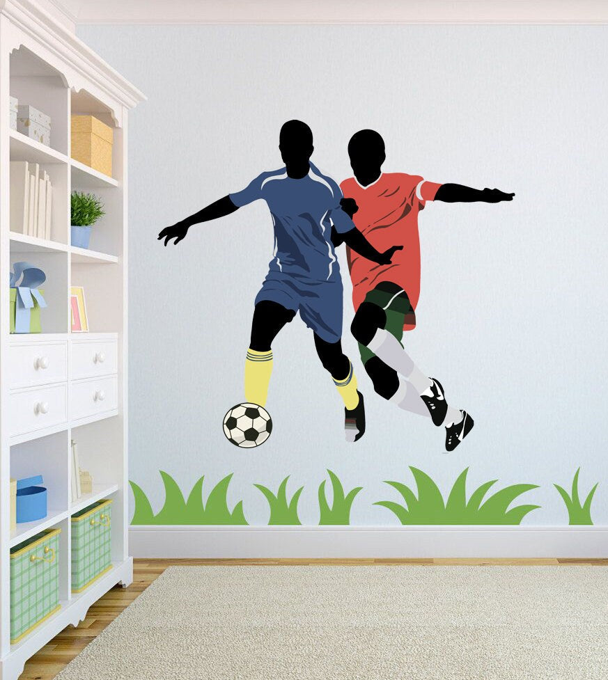 Football Wall Sticker- Decal Stickers and Mural for Kids Boys Girls Room and Bedroom. Sport Wall Art for Home Decor and Decoration-GD653