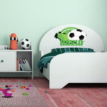 Load image into Gallery viewer, Wall decal art stickers Football and soccer shoes, personalized sticker, Soccer stickers, nursery decal baby stickers, art decal Ball-GD654