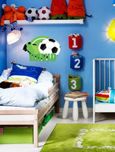 Load image into Gallery viewer, Wall decal art stickers Football and soccer shoes, personalized sticker, Soccer stickers, nursery decal baby stickers, art decal Ball-GD654