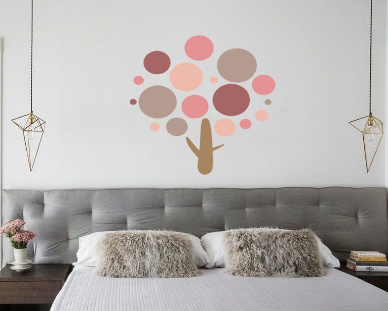Wall decal art stickers Boho Wood Branch, Wall sticker Bohemian style decor, Boho Tree vinyl sticker, baby stickers, decal Boho Plant-GD670