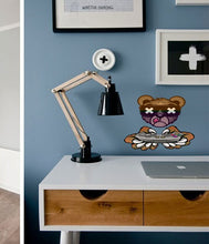 Load image into Gallery viewer, Bear Gamer Game Controller Wall Decal, Childrens wall sticker Player Gamester decor, Joystick vinyl sticker Bear Wall stickers-GD522