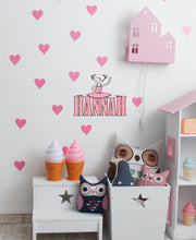 Load image into Gallery viewer, Ballerina Custom name wall decal, personalized sticker, personalized decal, wall sticker Dancer decor, Ballet dancer vinyl Ballet sticker