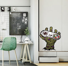 Load image into Gallery viewer, Zombie hand game controller Wall Decal, Zombie hand game controller Wall stickers, zombie xbox joystick decal, Video Game Wall Decals- GD538