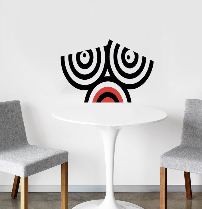 Arch Wall Decal Rainbow Wall Sticker Abstract Wall Decal Boho Wall Decal Modern Wall Decals Removable Peel and Stick-GD543