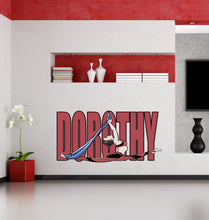 Load image into Gallery viewer, Aerial Canvas Custom name wall decal, personalized sticker, personalized decal, Aerial acrobatics vinyl sticker- GD702