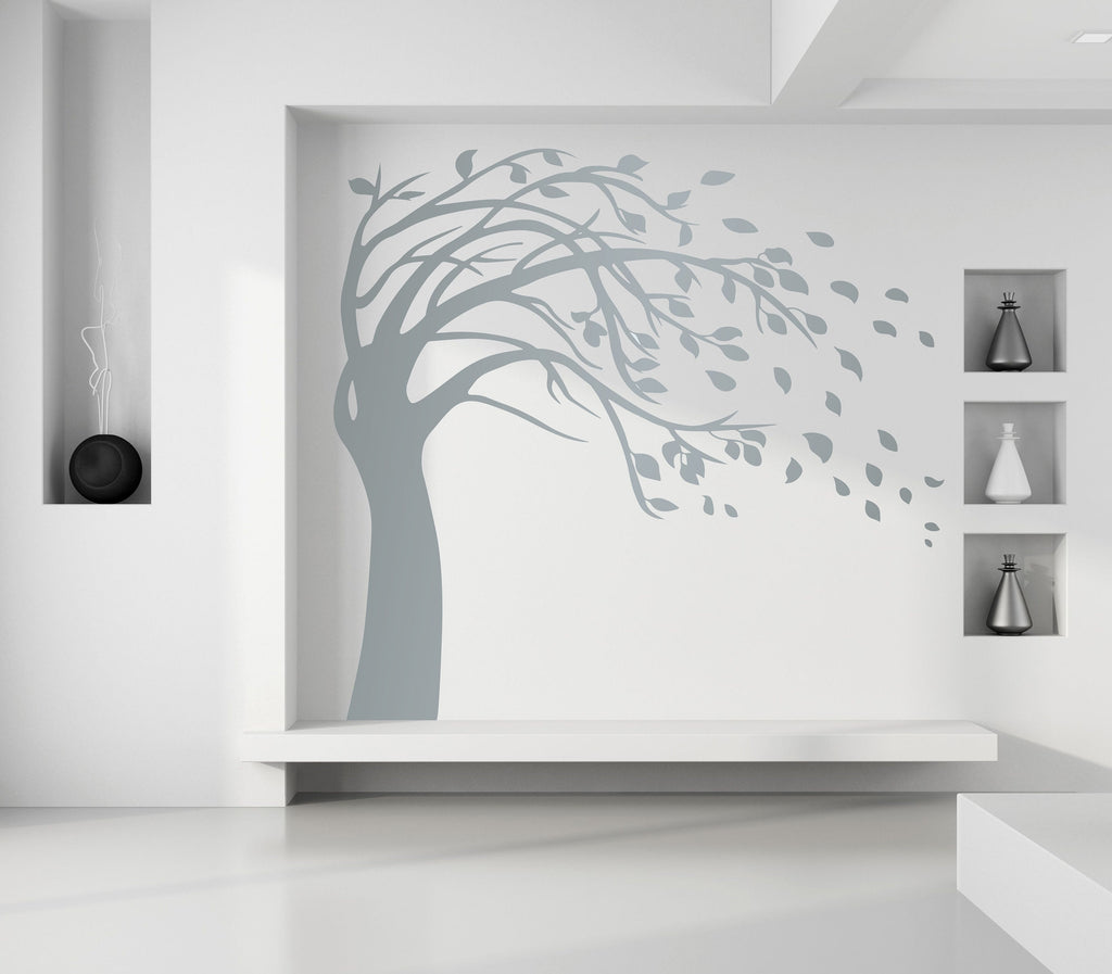 Wall decal art stickers Boho Wood Branch, Wall sticker Bohemian style decor, Boho Tree vinyl sticker, baby stickers, decal Boho Plant-GD705