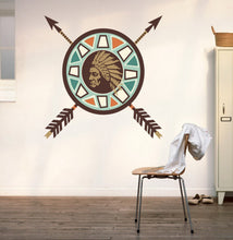 Load image into Gallery viewer, Wall decal art stickers Boho Indian Arrow, Tribal Arrow Wall Decal Dreamcatcher, Indian Vinyl Sticker Decals Home Decor Bedroom-GD551