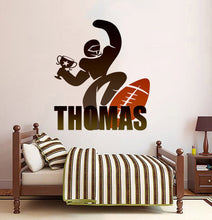 Load image into Gallery viewer, Personalized Custom Football Wall Sticker Decal Sport Player Jerseys-Personalized Choose Your Name &amp; Numbers, Playroom Kids Bedroom-GD710