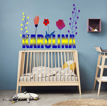 Load image into Gallery viewer, Wall Decals for Nursery Decor -Custom Vinyl Sticker, Flower Wallpaper Stick and Peel -Mural for Living Room Decoration-GD605