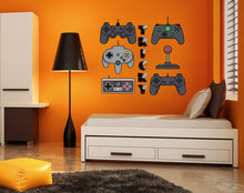 Load image into Gallery viewer, Wall Vinyl Decal Home Decor Art Sticker 3D Personalized Name Boy Girl Gamer Controller Video Game Studio Teen Nursery Play Room Decal- GD612
