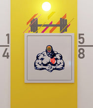 Load image into Gallery viewer, Wall decal Gym art stickers Body-building, Sport wall sticker Athlete decor, Muscle vinyl sticker, Brawn stickers Thews decal- GD552