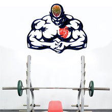 Load image into Gallery viewer, Wall decal Gym art stickers Body-building, Sport wall sticker Athlete decor, Muscle vinyl sticker, Brawn stickers Thews decal- GD552