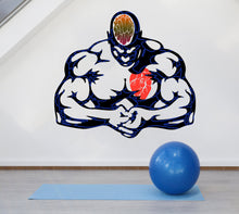 Load image into Gallery viewer, Wall decal Gym art stickers Body-building, Sport wall sticker Athlete decor, Muscle vinyl sticker, Brawn stickers Thews decal- GD552