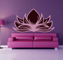 Load image into Gallery viewer, Lotus Flower Wall Decals, Custom Wall Decals, Arts Murals for Bedrooms Living Rooms, Yoga Room, Lotus sticker, Lotus Flower Wall Art-GD563