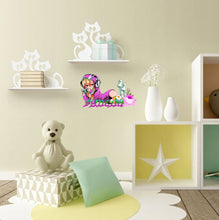 Load image into Gallery viewer, Gamer Anime Girl Vinyl Wall Decal Video Games Joystick Gaming Decor Stickers Mural and Stick Wall Decals -GD581