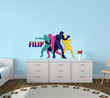 Load image into Gallery viewer, Custom Boxer Wall Decal Personalized Sports Vinyl Sticker Boxing Gym Kids Room Decor, wall decor living room, boho wall decal-GD595