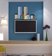 Load image into Gallery viewer, Town Wall decal art stickers City, Wall sticker Town sticker decor, City vinyl sticker, City stickers Town &amp; Wall Mural