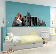Load image into Gallery viewer, Snowboarder Vinyl Wall Decal Mountains Snowboarding Silhouette Winter Sport Stickers Mural Large Decor-GD728