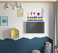 Load image into Gallery viewer, Wall Decals for Nursery Decor -Custom Vinyl Sticker, Flower Wallpaper Stick and Peel -Mural for Living Room Decoration-GD605