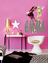 Load image into Gallery viewer, Figure skating Custom name wall decal, Cute Anime Stickers, Anime Room Decor for Bedroom ,Anime Girl Stickers For Adult, GD733