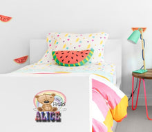 Load image into Gallery viewer, Teddy bear wall decal for nursery with baby name, teddy bear wall sticker, Baby Boy/Girl Wall Decal Nursery for Home Bedroom Children, GD608