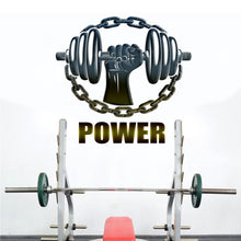 Load image into Gallery viewer, Large Vinyl Wall Decal Hand Dumbbell Bodybuilding Fitness Sport Gym Stickers Large Decor, Customized Vinyl Wall Decal Fitness-GD625